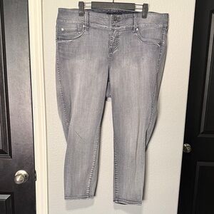 Torrid Light Grey Ankle Crop Jeans